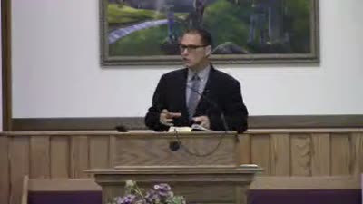 The finish of Pastor Dan's sermon on numbers after the power went out!