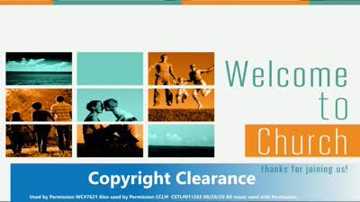 Church Service All Music used with permission with Copyright clearance
Used by Permission WC#7621 Also used by Permission CCLI# CSTL#011263