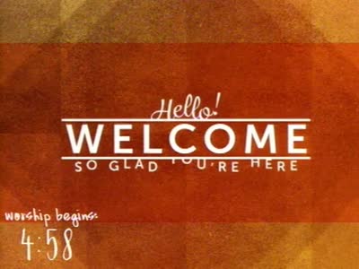 Sunday morning worship featuring contemporary worship and music