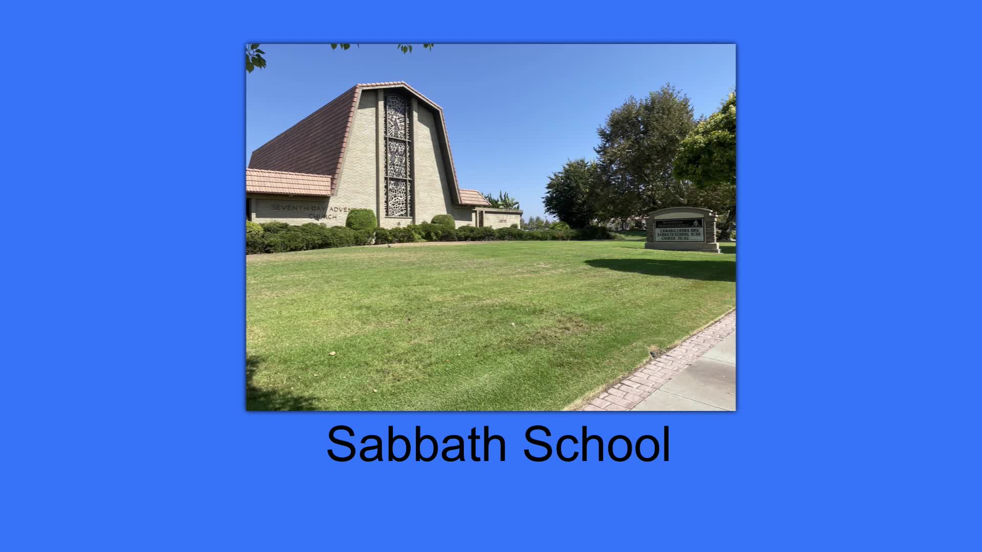 1/30/2021 Sabbath School