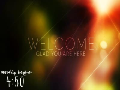 Sunday morning worship featuring contemporary worship and music
