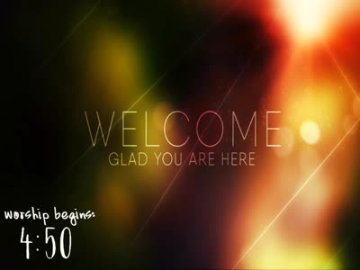 Sunday morning worship featuring contemporary worship and music