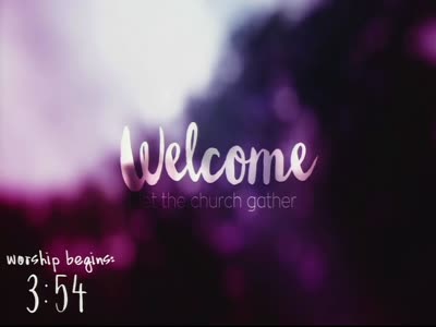 Sunday morning worship featuring contemporary worship and music