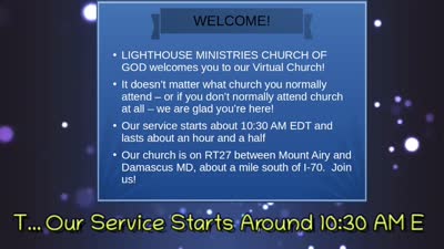 Lighthouse Ministries Church of God
Mount Airy, MD
