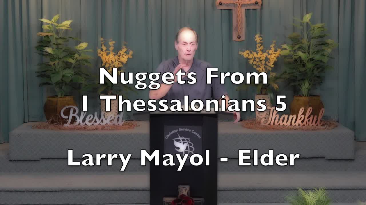 Nuggets From 1 Thessalonians 5