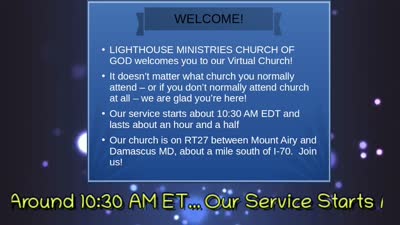 Lighthouse Ministries Church of God
Mount Airy, MD.