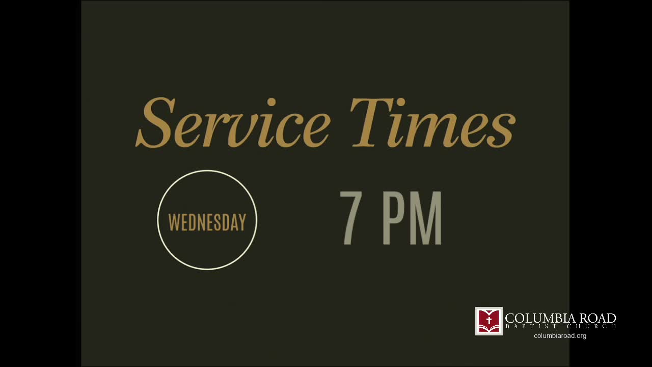 Wednesday Night Midweek Service