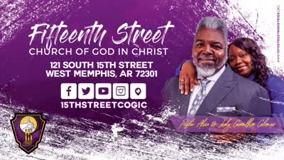 Join the 15th Street COGIC for this week's Wednesday Night Worship and Word with Pastor Alvin Coleman Jr.