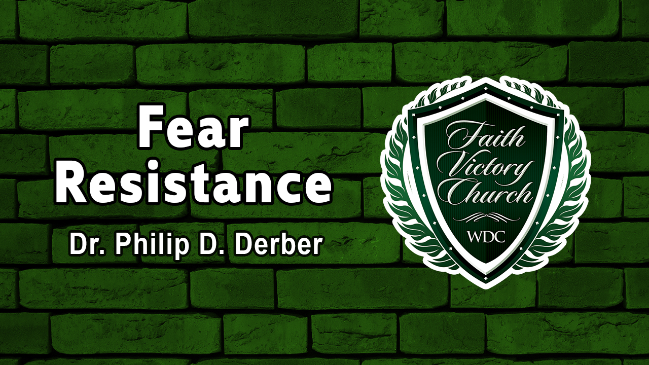 Dr. Philip D. Derber delivers a powerful message on resisting fear.