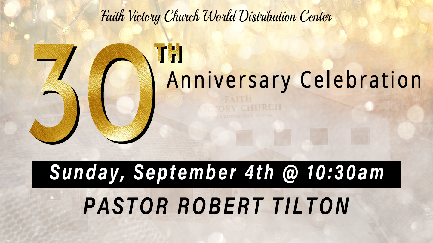 Join our weekly Sunday Worship Service broadcast live from Faith Victory Church World Distribution Center in Frankfort, Kentucky.