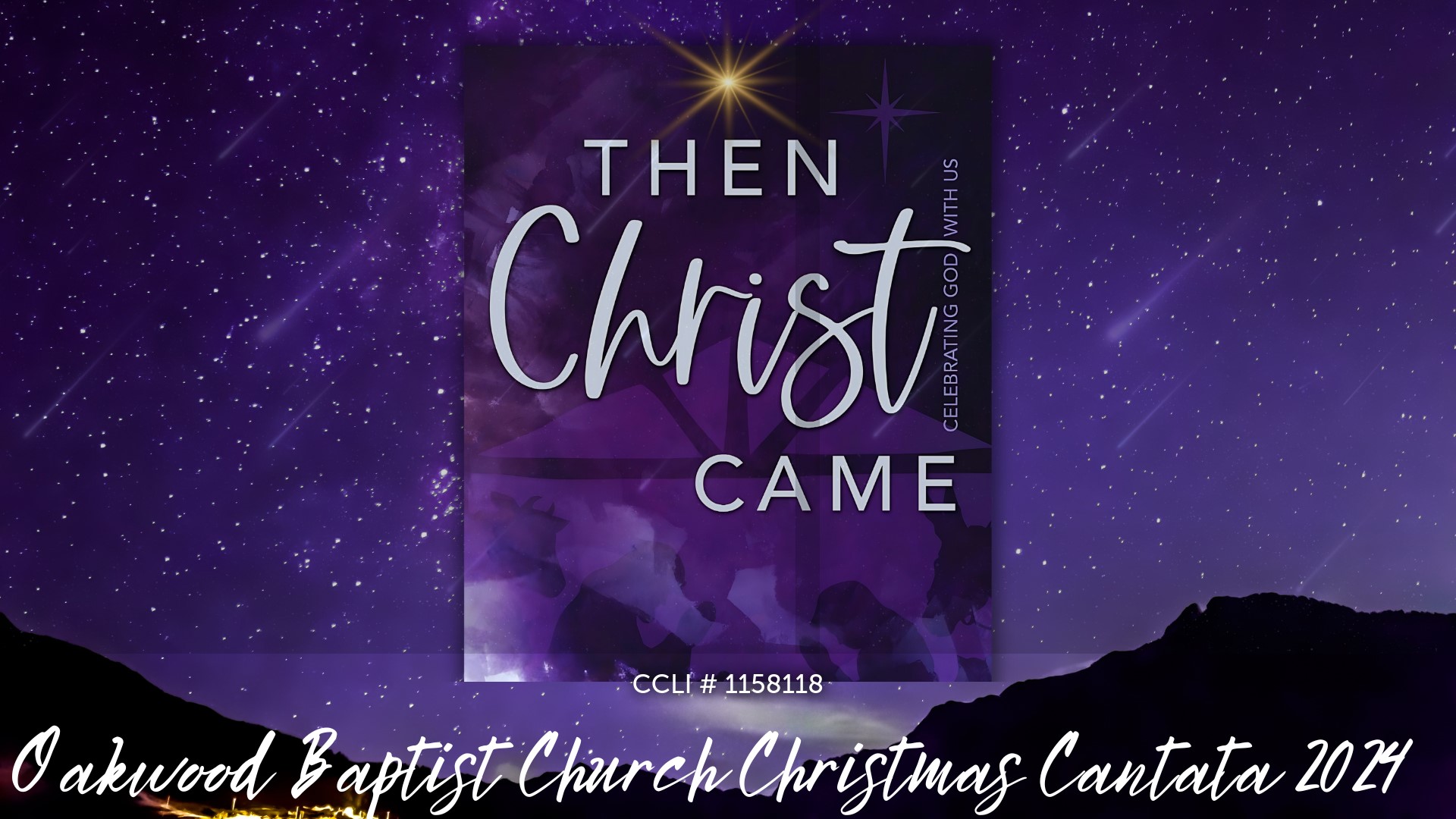 Christmas Cantata - pt1 | 12-22-24