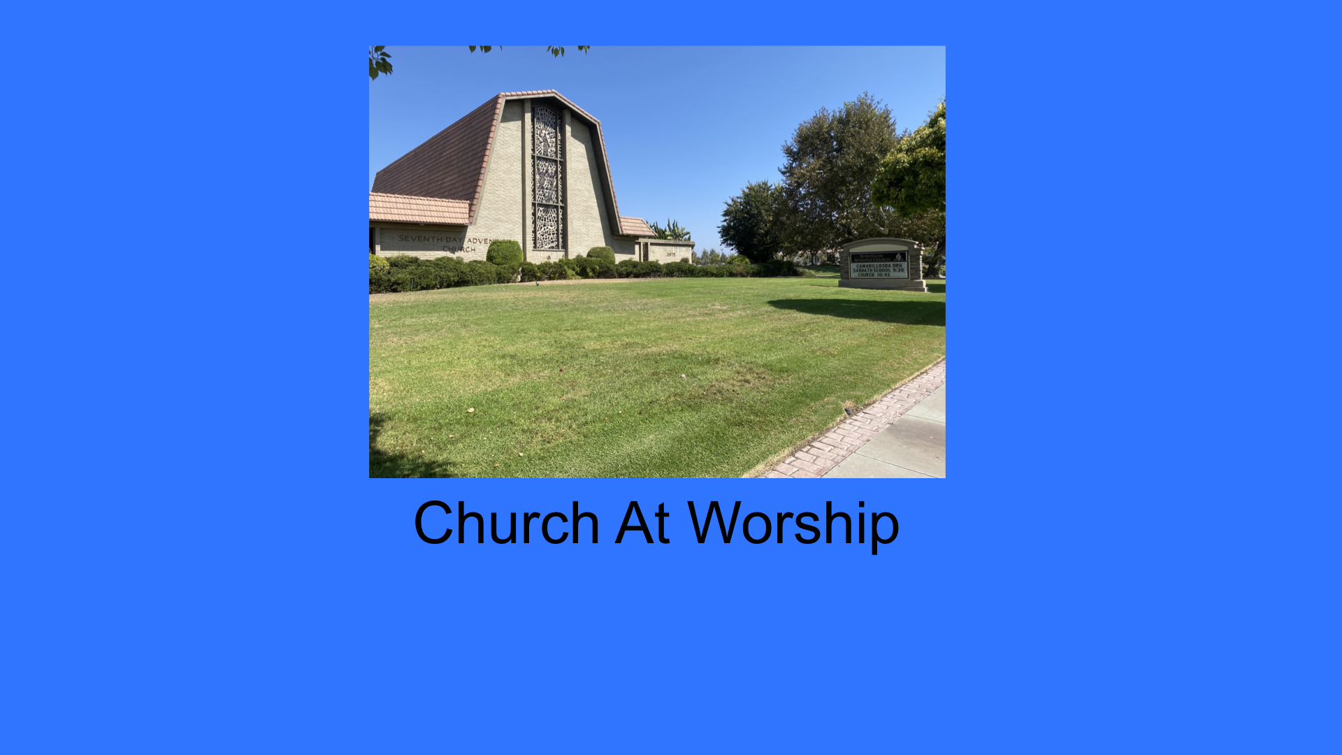 12/19/20 Church At Worship