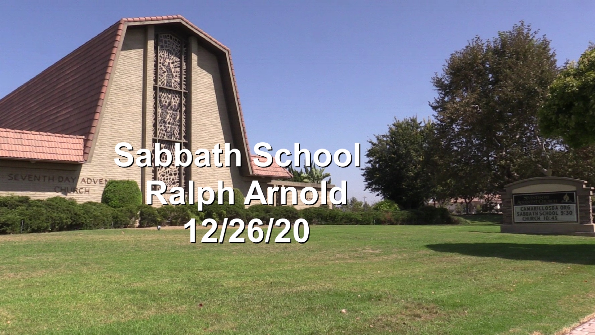 12/26/20 Sabbath School