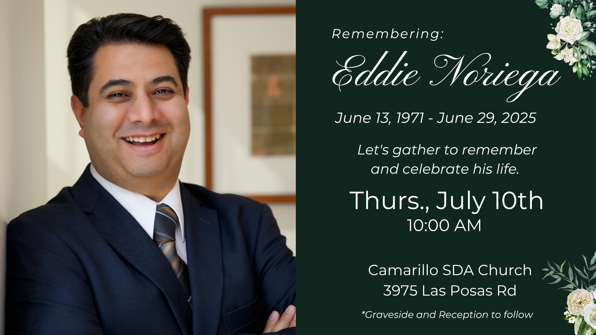 Celebration of Life 10:00 AM