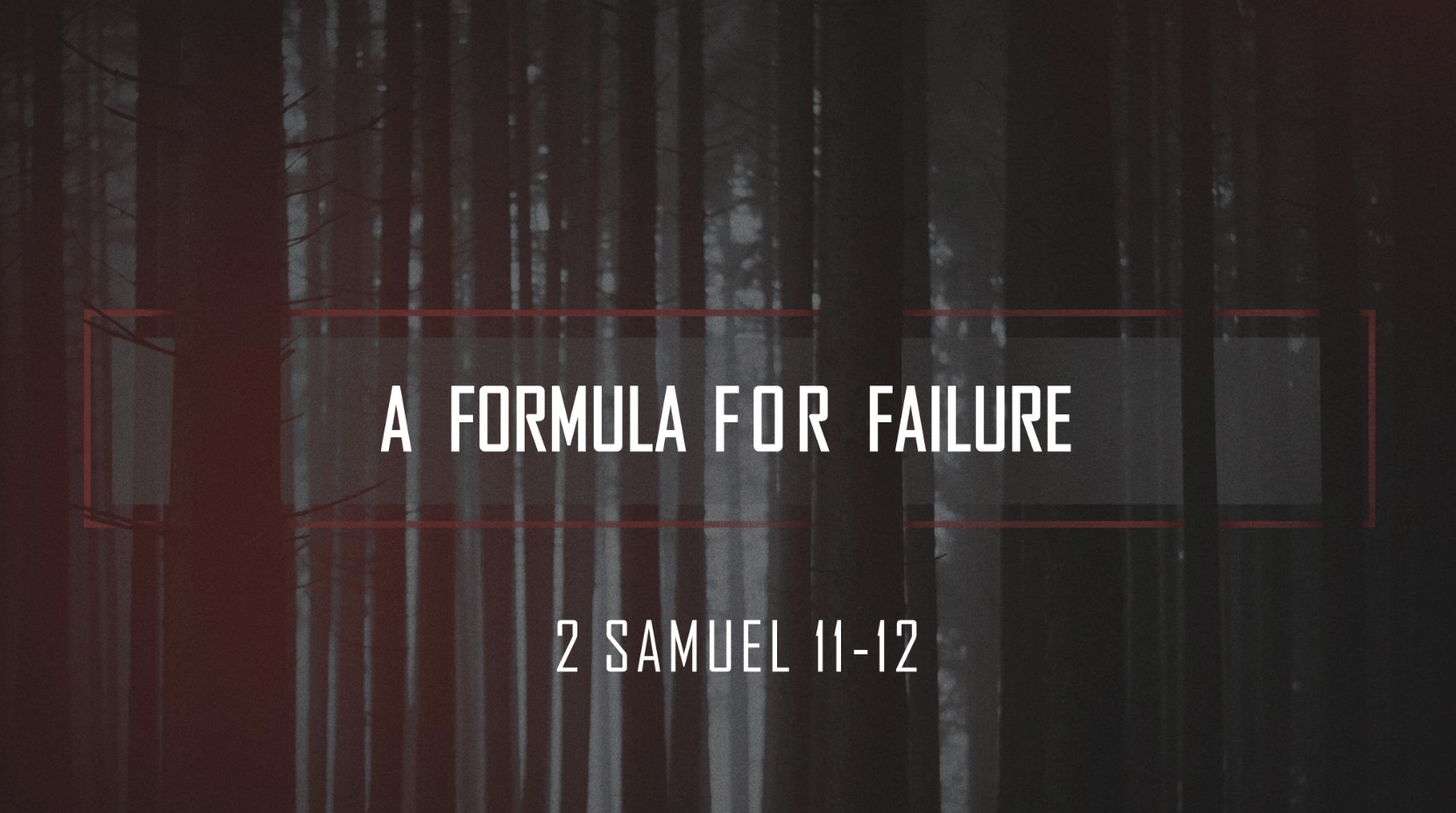 A FORMULA FOR FAILURE
