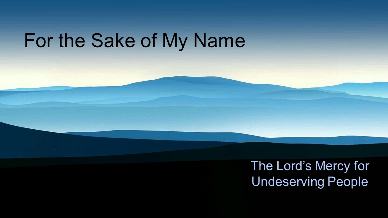 Elijah Vaughn, our Youth Intern, is preaching. Elijah's lesson is titled: "For the Sake of My Name". The Scripture reading for Sunday is: Isaiah 48:9-11 (NIV).
Join Us!