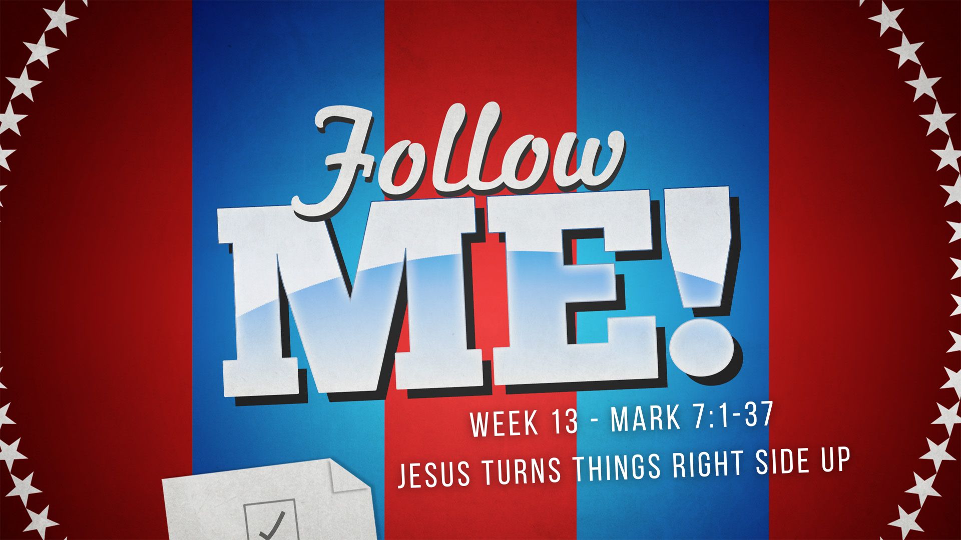 Our Pulpit Minister, Dr. Jason Noble is preaching. Jason's lesson is titled: "Follow Me!: Jesus Turns Things Right Side Up'". The scripture reading will be from Mark 7:1-37.
Join Us!