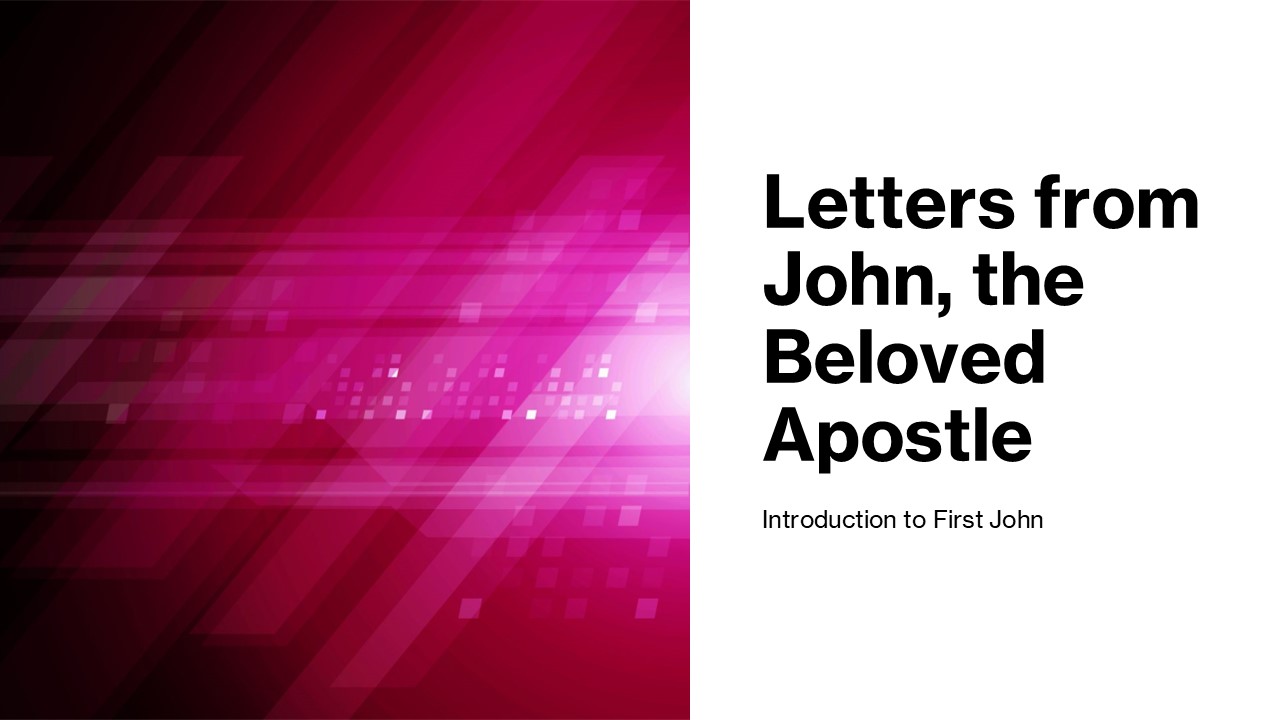 This Sunday, we continue a new class series, titled: "Letters From John, The Beloved Apostle". This class is led by Wes Scott and Mark Wait.