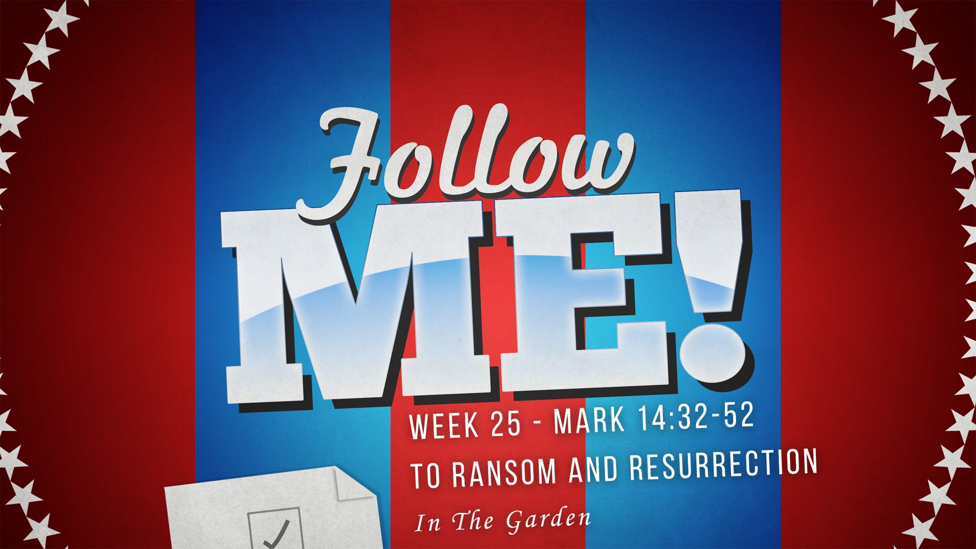 Our Pulpit Minister, Dr. Jason Noble will be preaching. Jason's lesson is titled: "Follow Me: To Ransom And Resurrection In The Garden'". The scripture reading will be from Mark 14:32-52.