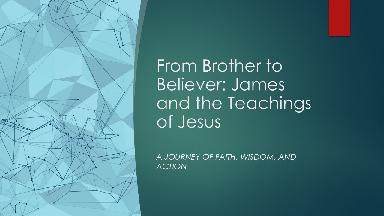 Kevin Herrmann is preaching. Kevin's lesson is titled: "From Brother to Believer: James and the Teachings of Jesus". The scripture reading is from James 1:22-25.
Join Us!