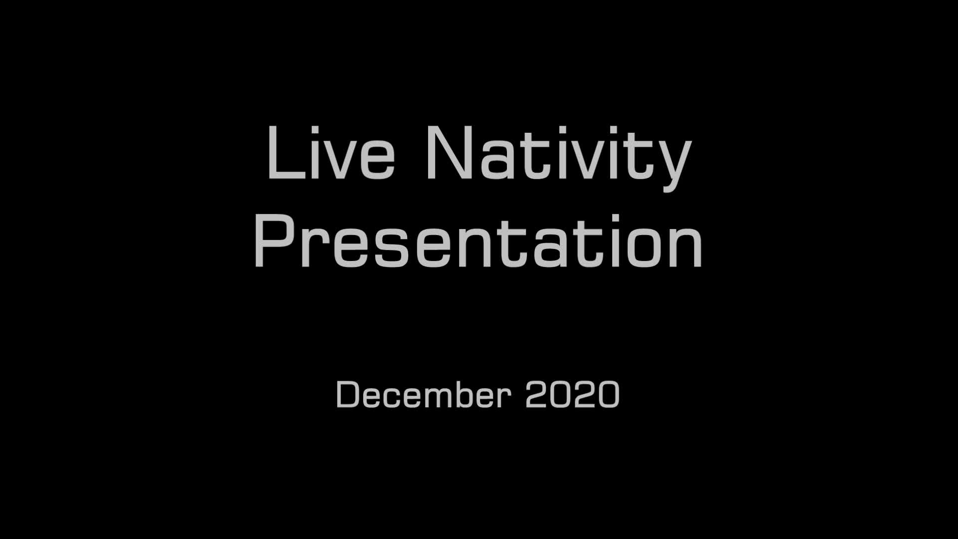 Live Nativity Presentation