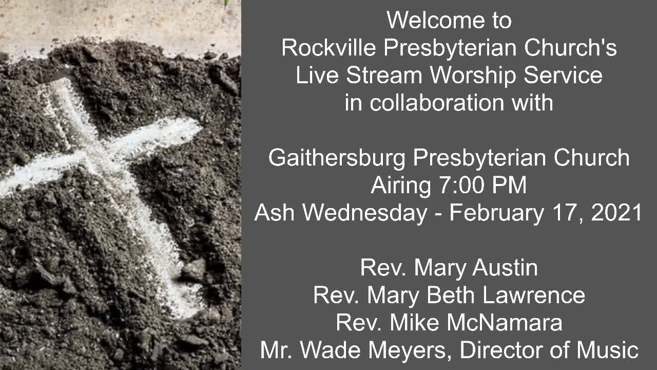Ash Wednesday Service