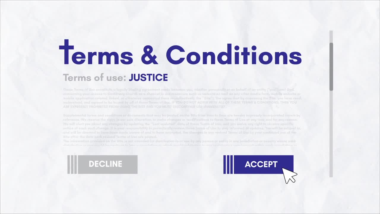 Terms & Conditions: Justice