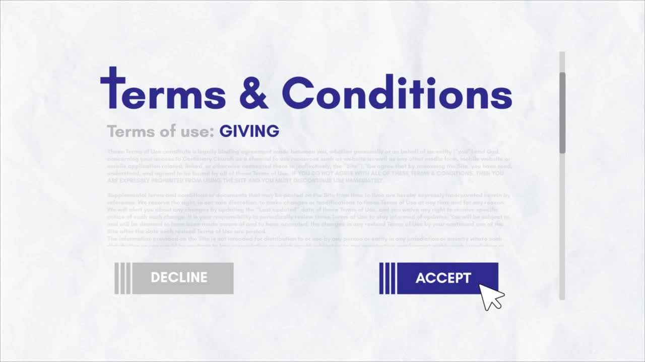 Terms  Conditions Giving