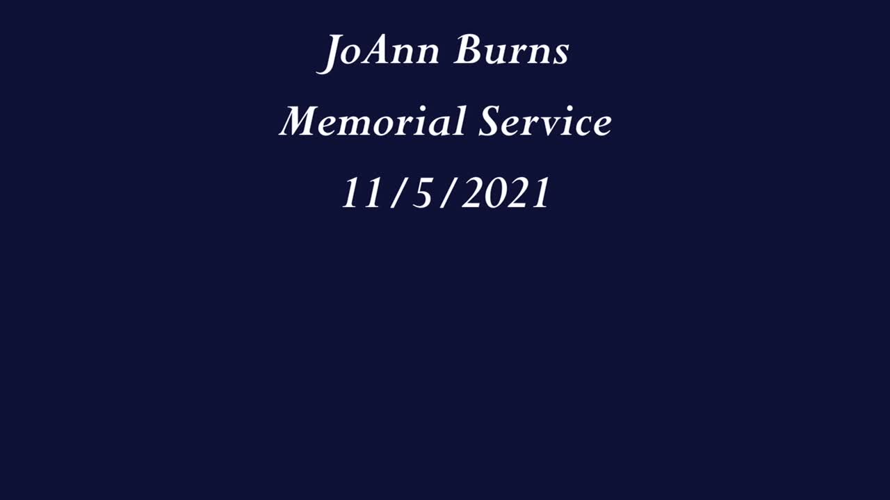 JoAnn Burns Memorial  Prelude