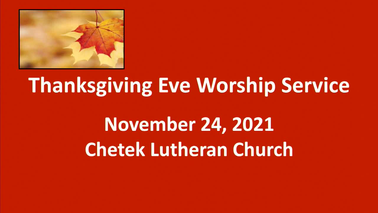 November 24 2021 Thanksgiving Eve