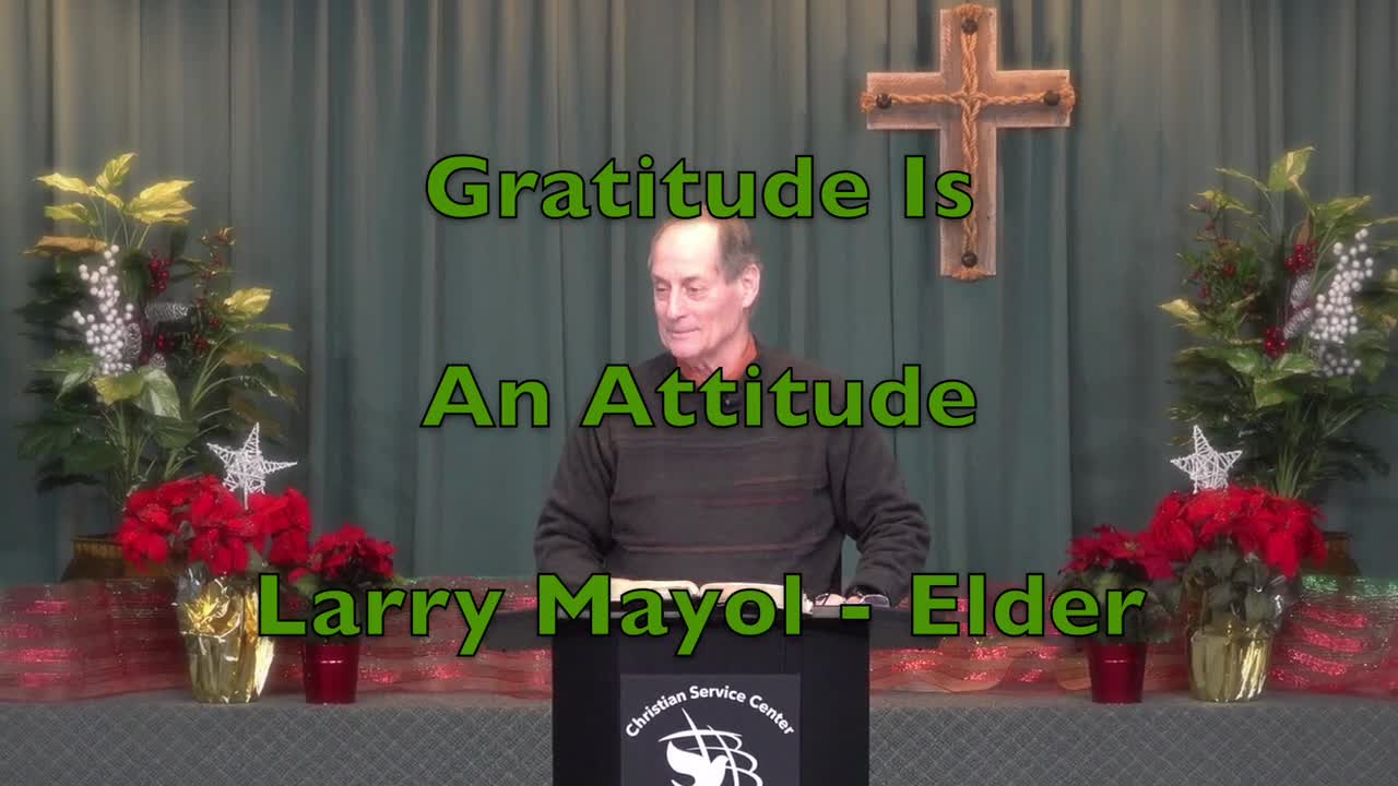 Gratitude Is An Attitude