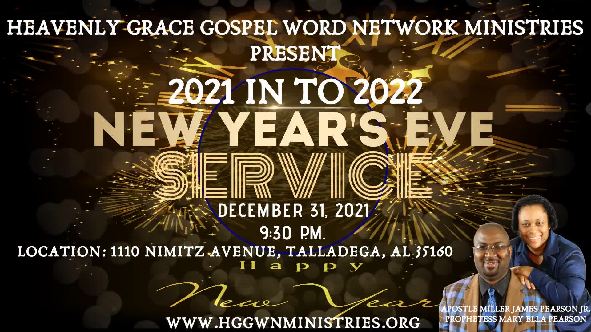 HGGWN Ministries New Years Eve Service