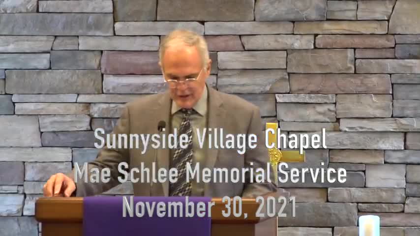 Mae Schlee Memorial Service 211130 