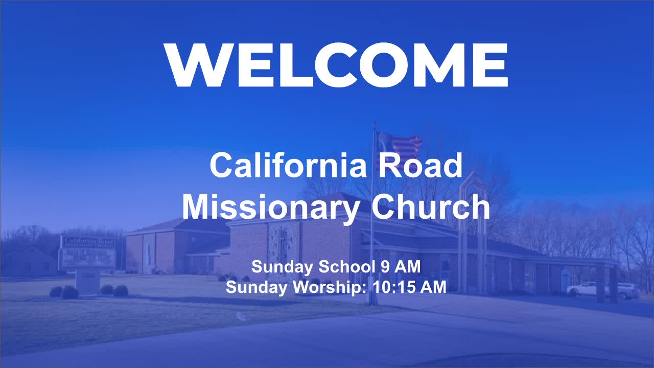 California Road Worship Service