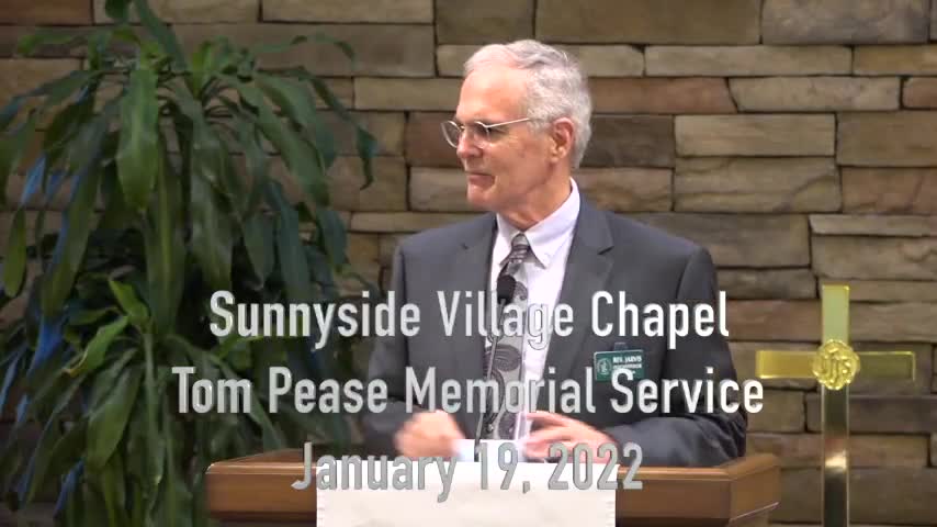 Tom Pease Memorial Service 220119 