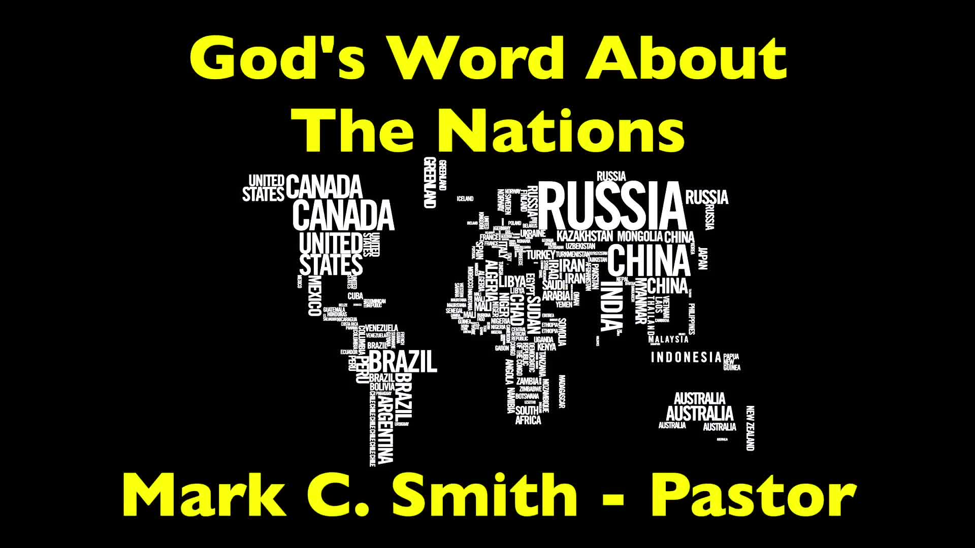 Gods Word About The Nations