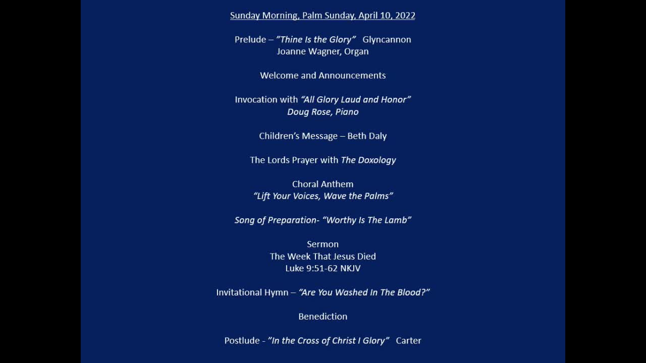 The Week That Jesus Died