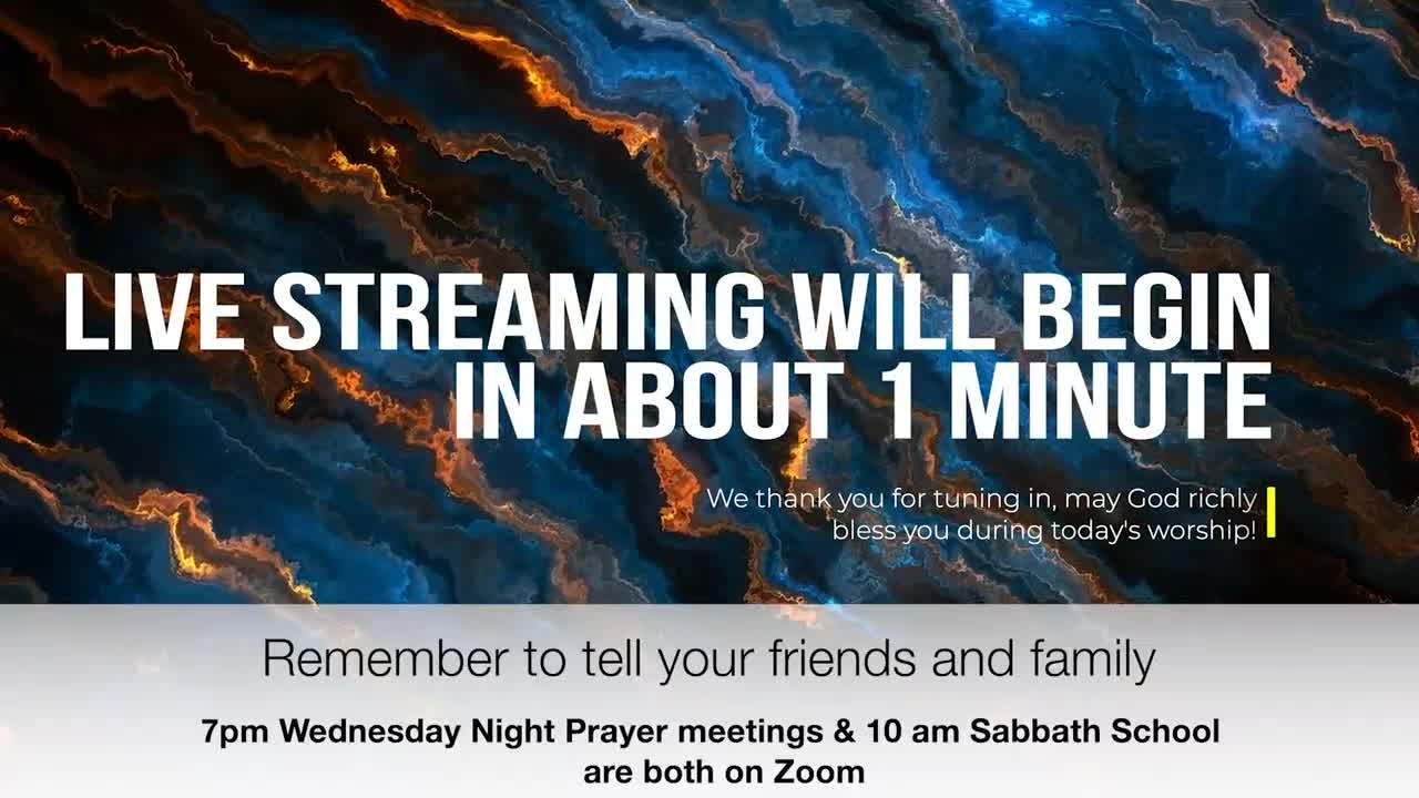 Welcome to our weekly Sabbath Service