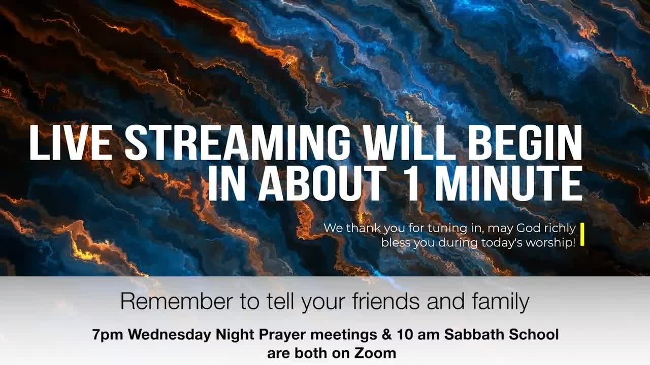 Welcome to our weekly Sabbath Service