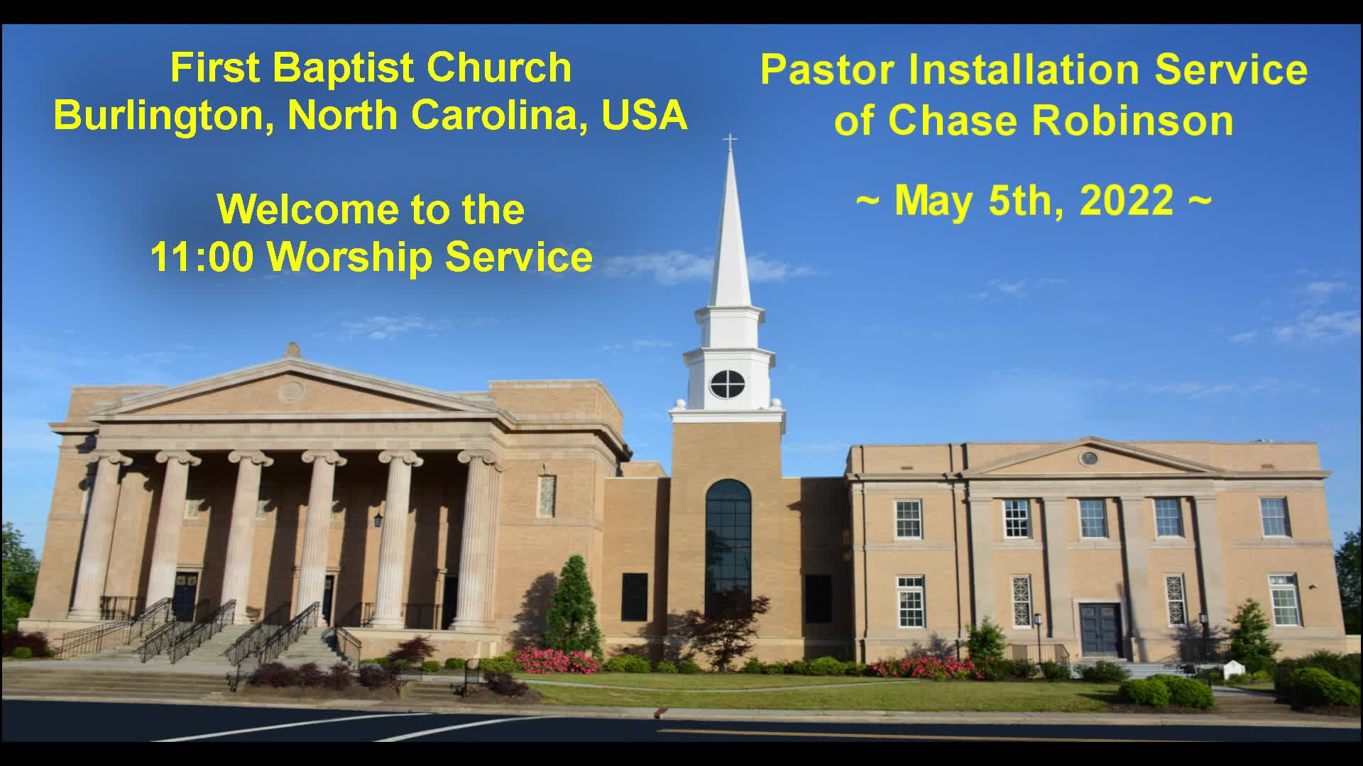 Pastor Installation Service
