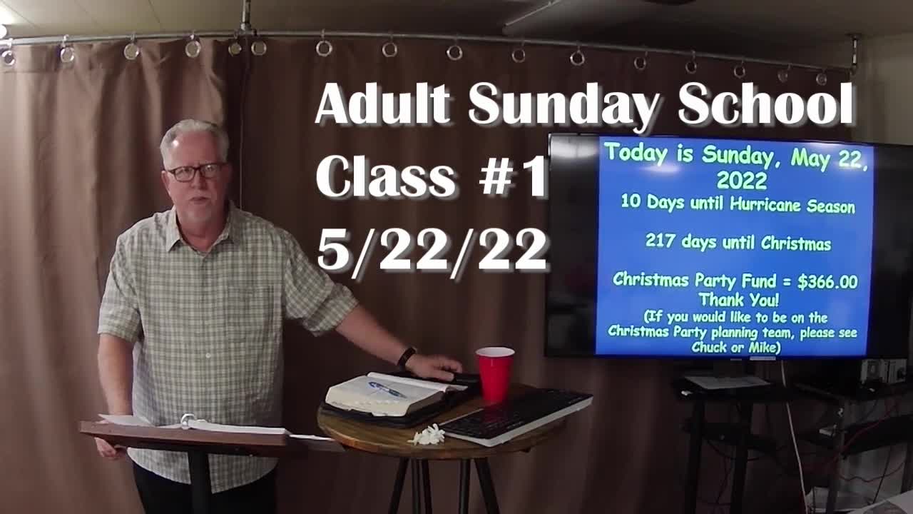 Adult Sunday School 1