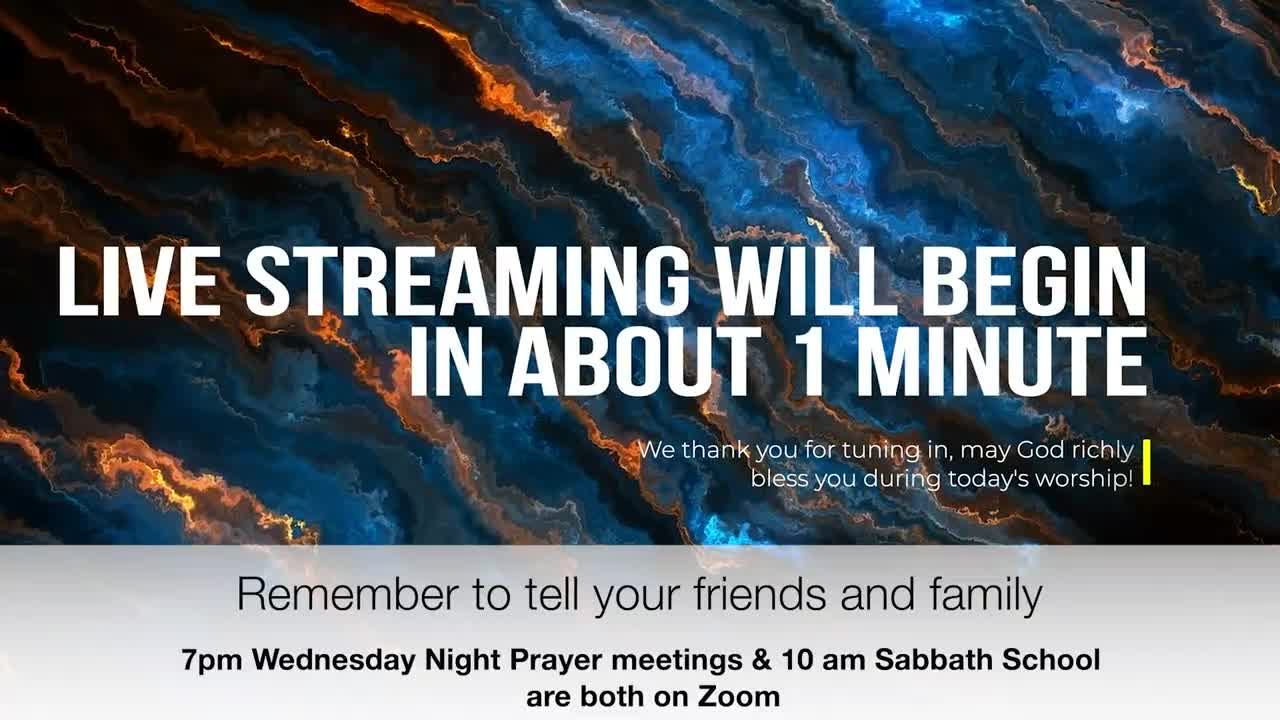 Welcome to our weekly Sabbath Service