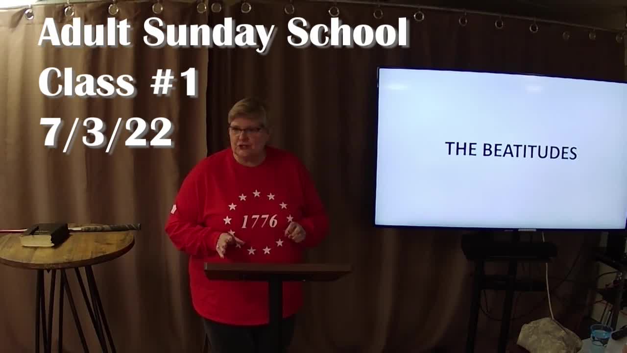 Adult Sunday School 1