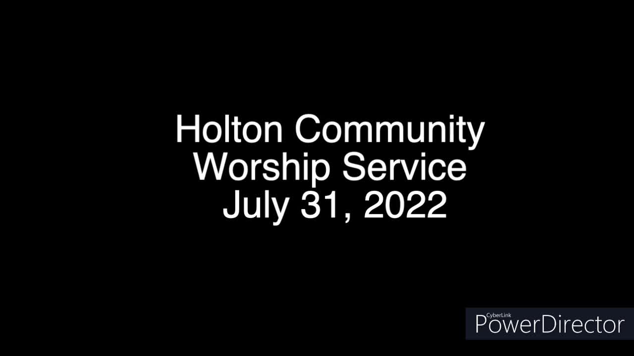 Holton Community Worship Service