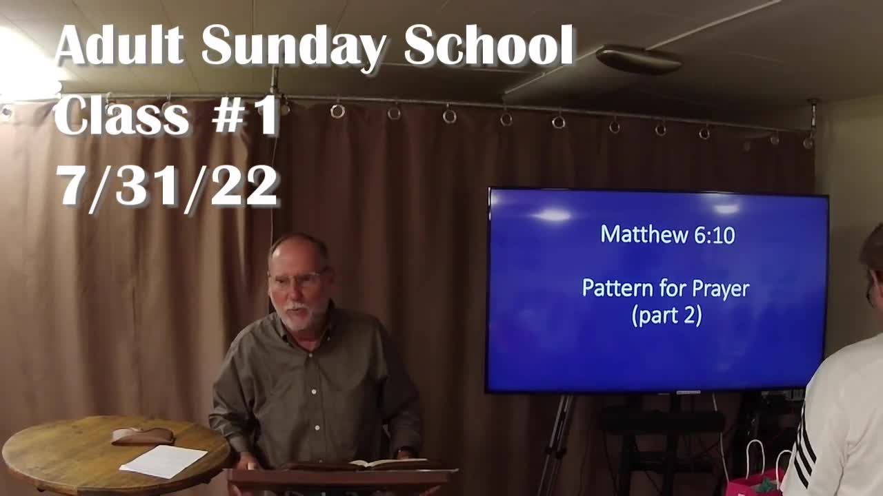 Adult Sunday School 1