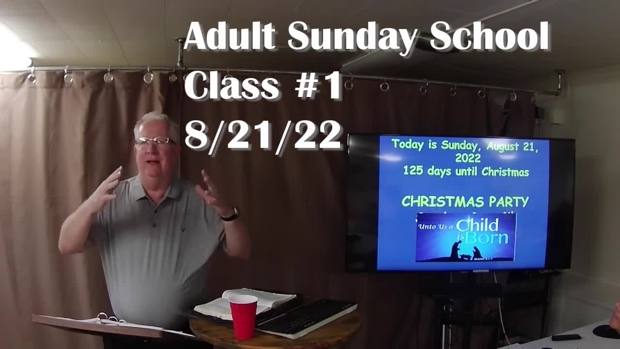 Adult Sunday School 1