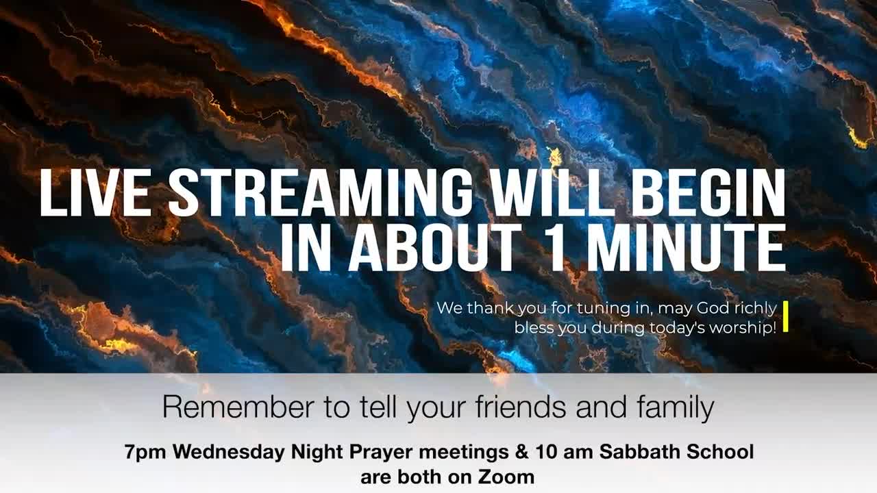 Welcome to our weekly Sabbath Service