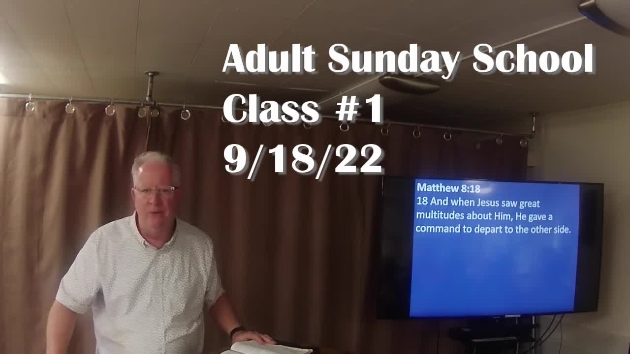 Adult Sunday School 1