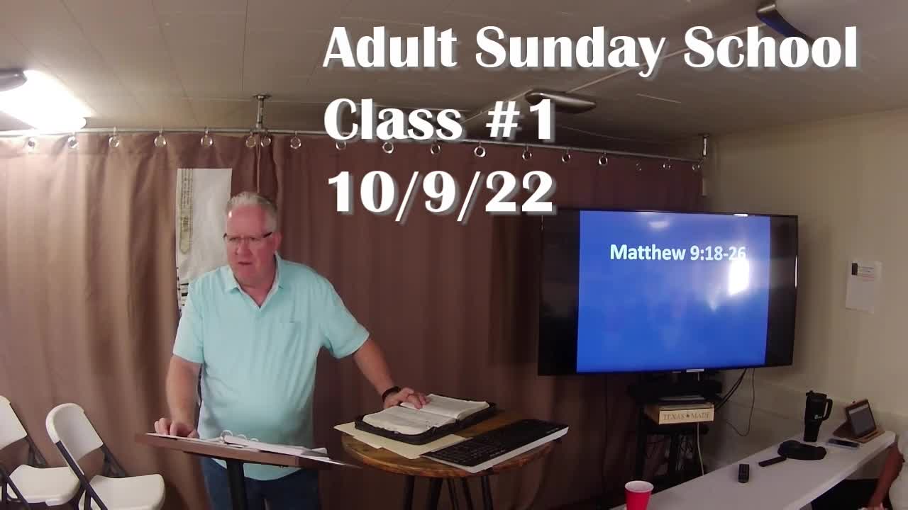 Adult Sunday School 1