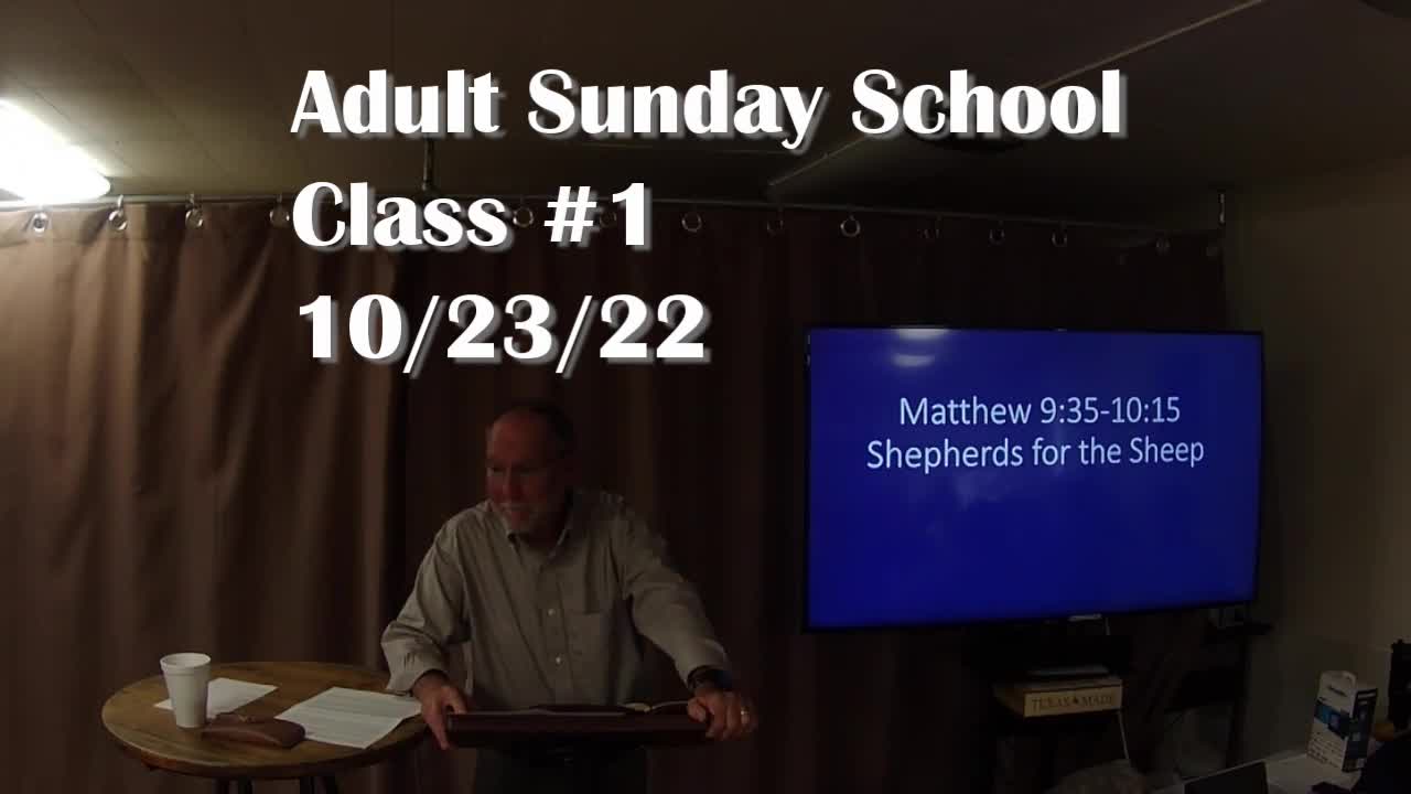 Adult Sunday School 1